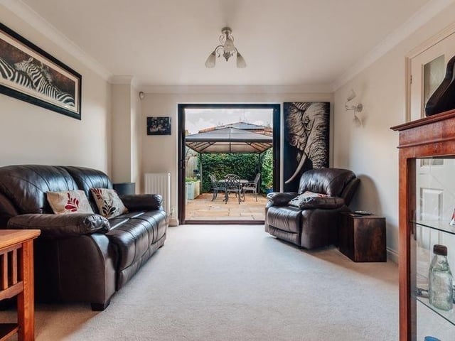 The property offers five bedrooms and six reception rooms