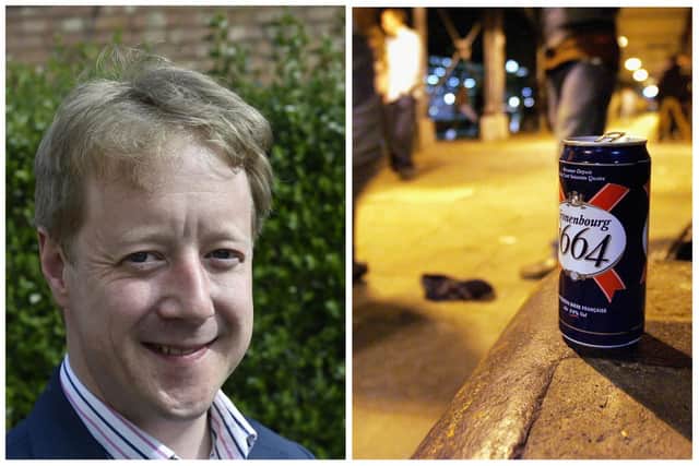 Peterborough MP Paul Bristow said he is "fed up" with street drinkers in Cathedral Square (image: David Lowndes/Getty)