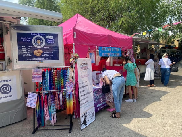 Returning on May 10 and 11, the Charters International Food and Drink Festival with glitter and airbrush tattoos