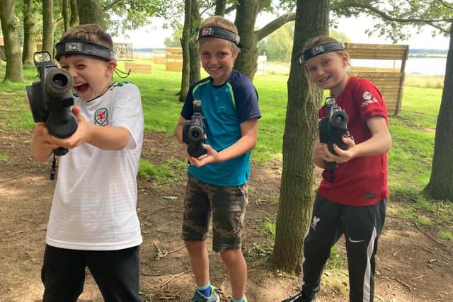 Badger, Elf and Eclipse ready for action at Rumble Live, Rutland Water.