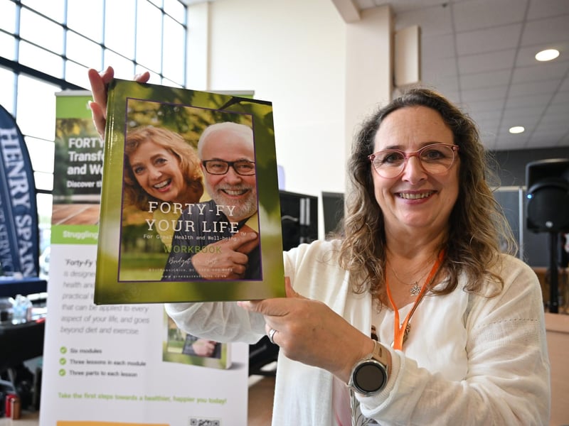 Bridget Bath from Greenacres Health at Local View's Business Expo at the Kingsgate Centre, Peterborough