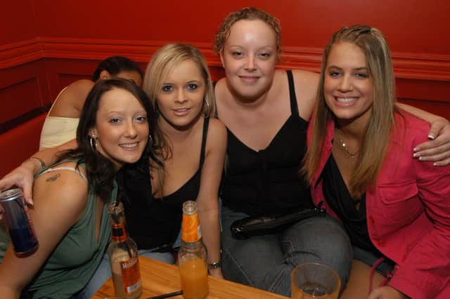 A night out in Peterborough in 2004 - at Yates's in Broadway