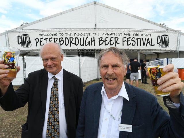 Deputy Mayor of Peterborough, Nick Sandford, and Mayor of Peterborough, Alan Dowson, at the event.