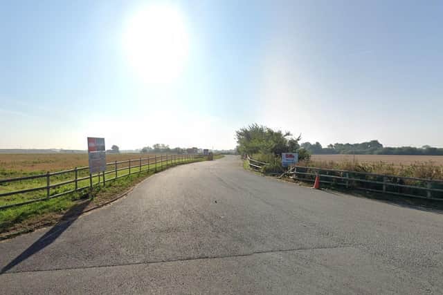 The entrance to the Biffa site in Eye. Photo: Google.