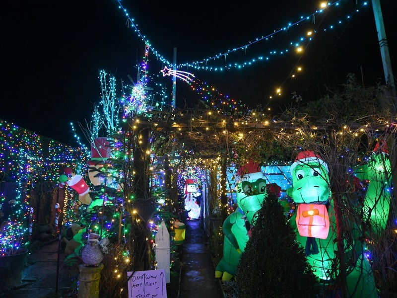 Dave Wooldridge's wonderful display will raise money for Sue Ryder Thorpe Hall Hospice.