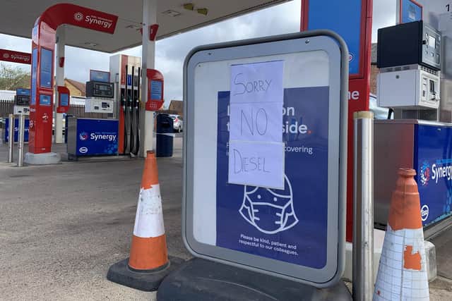 Esso in Welland Road had no diesel earlier on today (7 April).