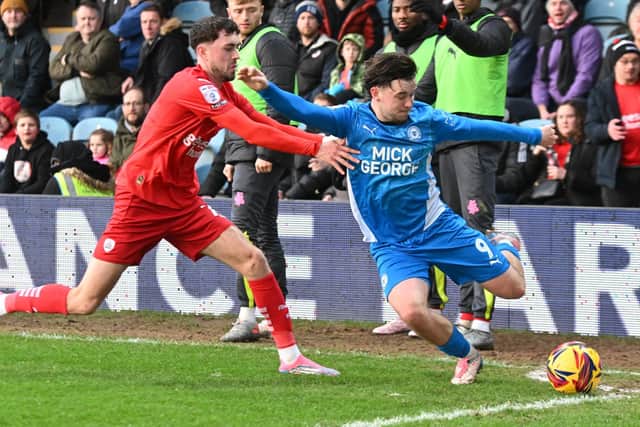 Chris Conn-Clarke (right) played for Posh Under 21s against Cardiff. Photo David Lowndes.
