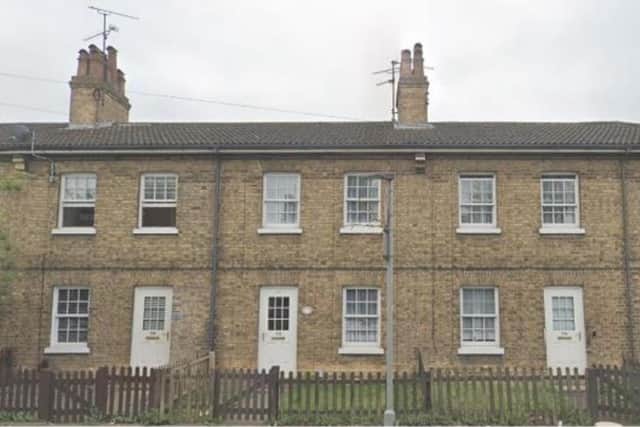 Former Great Northern Railway worker cottages.