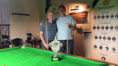 Dave Jobling (left) and Luke Simmonds before their final encounter.