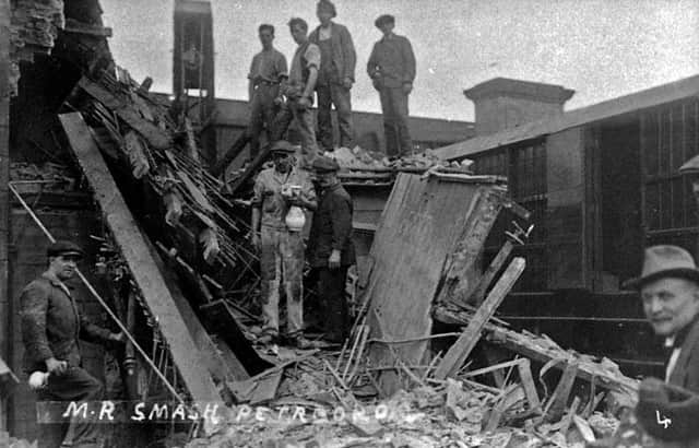 The house at Crescent Bridge on the day of the accident on August 14, 1922.
