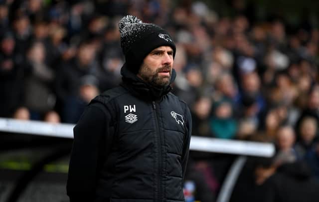 Derby manager Paul Warne. Photo: Gareth Copley/Getty Images.