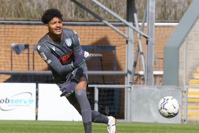 Colchester United goalkeeper Shamal George. Photo: Pete Norton/Getty Images.