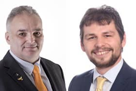 Cllr Christian Hogg (left) remains Lib Dem leader, while Cllr Chris Wiggin (right) is his deputy