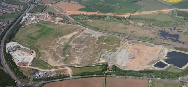 The Dogsthorpe landfill tip in Eye, Peterborough, which could become home to a new solar park.