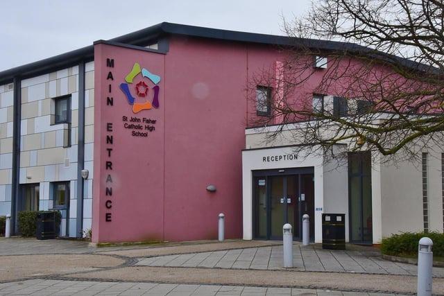St John Fisher Catholic High School was rated second in Peterborough, with a Progress 8 score of 0.67  - 'well above average'