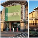 Left, the current home of Dunelm at the Boulevard Retail Park in Peterborough; and the proposed larger new home for Dunelm, right.