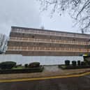 The boarded up Bretton Centre in Peterborough