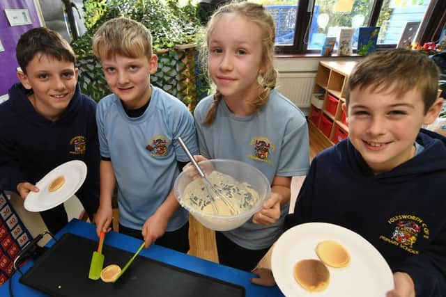 Lucky little ones could make their own pancakes during the day to munch on while taking their first cooking steps (images: David Lowndes)