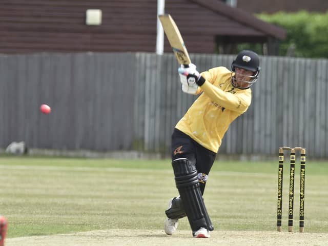 Peterborough Town skipper Nick Green enjoyed a fine all-round game at Rothley Park. Photo: David Lowndes.