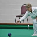 Chris Ford is chasing four titles at the Northants Bowling Federation indoor finals at Stamford. Photo: David Lowndes.