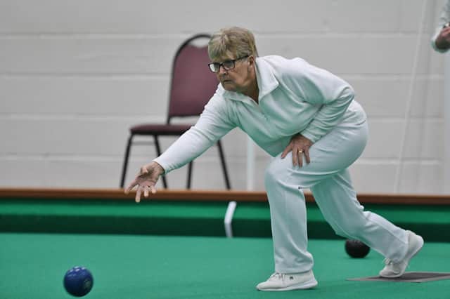 Chris Ford is chasing four titles at the Northants Bowling Federation indoor finals at Stamford. Photo: David Lowndes.