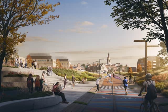 How the approach from the station to the city centre could be transformed.