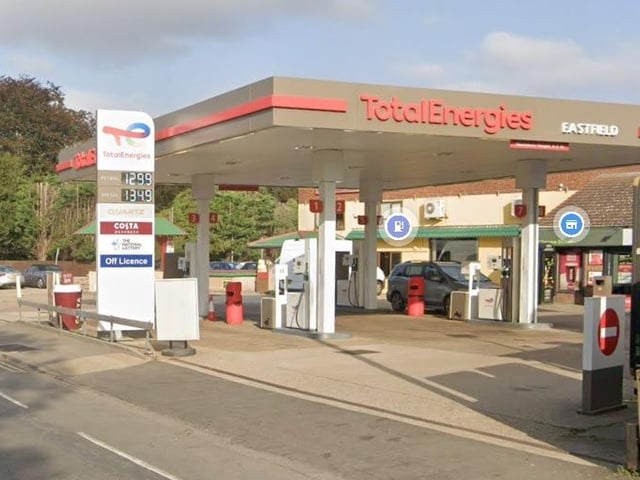 A litre of unleaded costs 130.9p at Total Energies on Eastfield Road