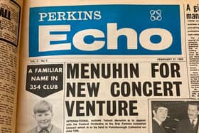 How the Perkins Echo reported on the concerts venture