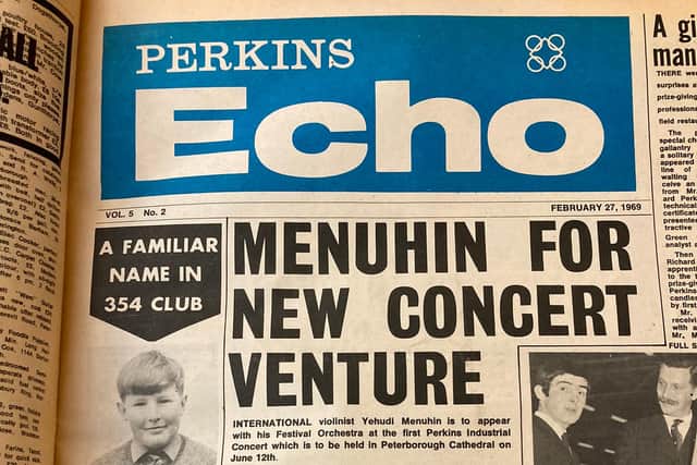 How the Perkins Echo reported on the concerts venture