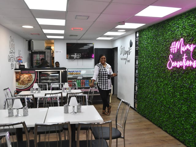 Inside the new restaurant.