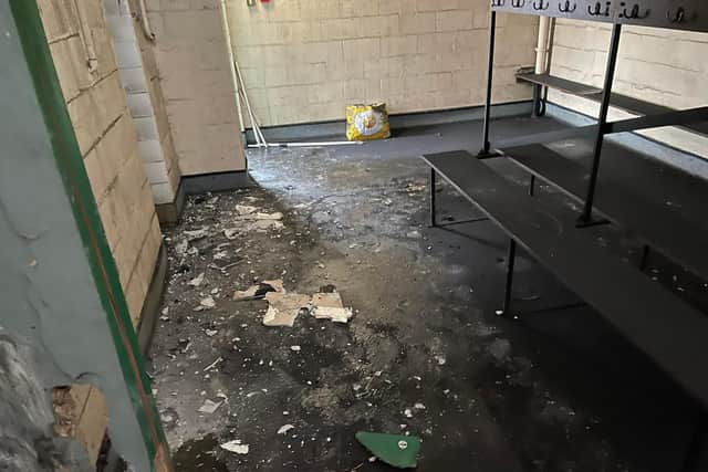 Peterborough MP Paul Bristow wants to help Peterborough City FC after its changing rooms were wrecked in an arson attack.