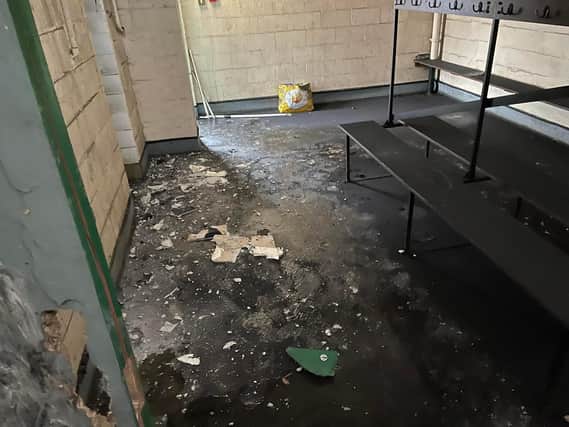 Peterborough MP Paul Bristow wants to help Peterborough City FC after its changing rooms were wrecked in an arson attack.