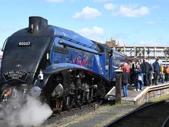 The Sir Nigel Gresley locomotive is at Nene Valley Railway for the Easter weekend and beyond.
