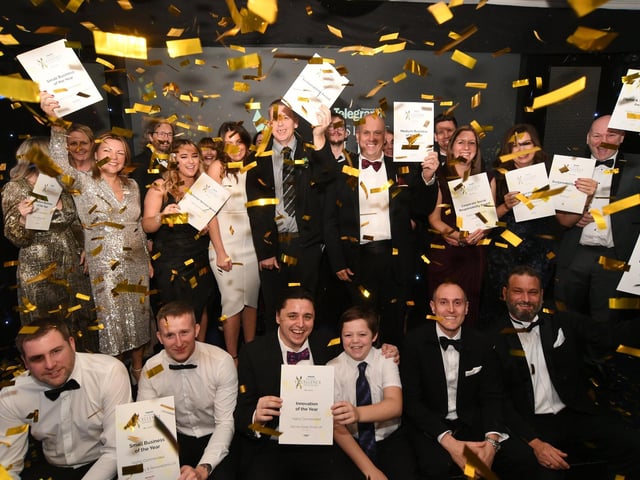 Peterborough Telegraph Business Excellence Awards 2022. The winners group