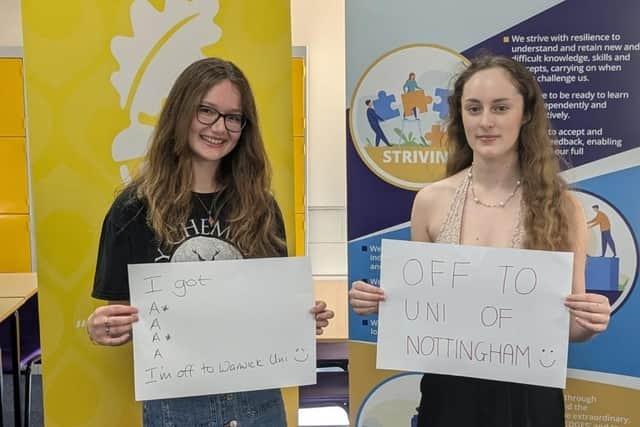 IN PICTURES: A Level results day in Peterborough as students celebrate ...