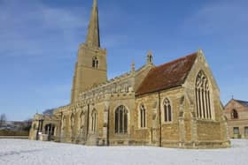St Wendreda’s Church in March: Pic: Elizabeth Chamberlin