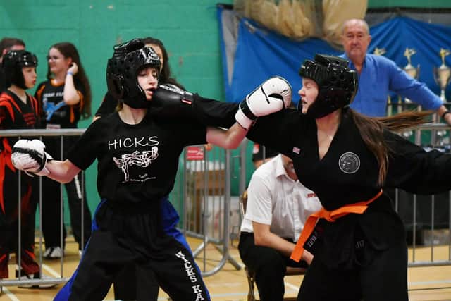 Julia Kuczynska in action for Hicks at the Peterborough Championships. Photo David Lowndes.