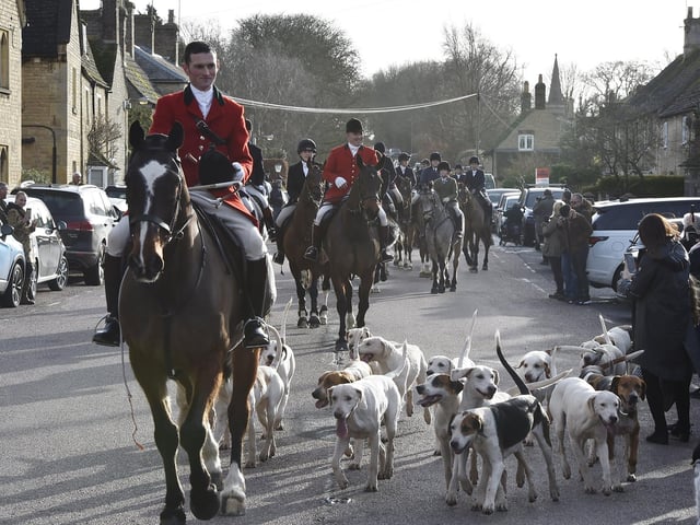 Fitzwilliam Hunt New Year’s Day hunt at Wansford.