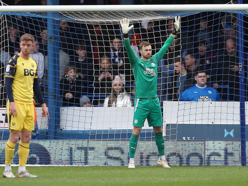 The Posh number one.A few too many off games creeping in though, he can't afford any more of those.