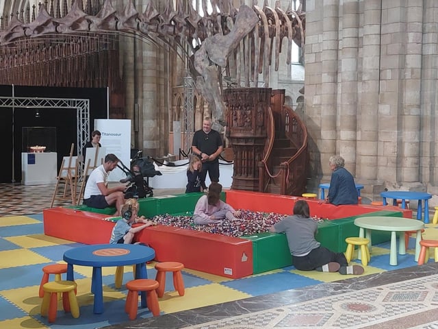 'Brick Pit' interactive area with over 200,000 bricks