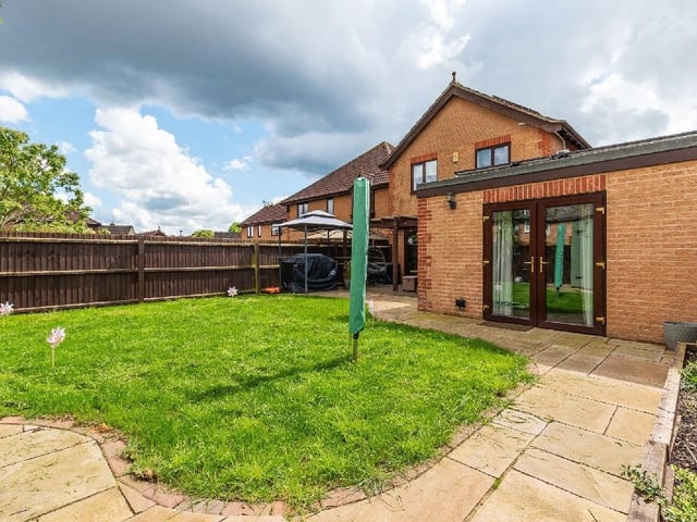 A view of the rear garden