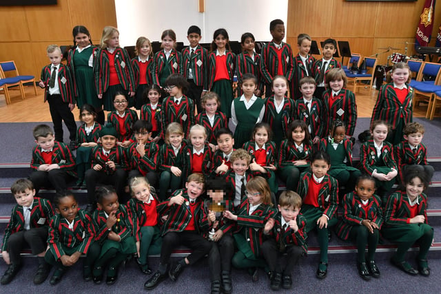 Peterborough Drama Festival 2024 Choral Speaking class entrants from The Peterborough School.