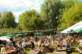 Savfest takes place in the Charters beer garden on Saturday