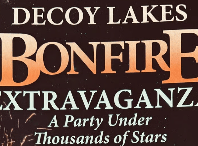 Decoy Lakes' annual Bonfire Extravaganza will return on Saturday, November 7. The event will Decoy Lakes Bonfire Extravaganza will feature children's fairground rides, food stalls, licensed bars and a huge firework display. Tickets are on sale now and priced at £10 for adults and £6 for children. A family of four can purchase a group ticket for £20.