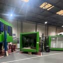 Some of the welfare cabins under construction at the Bourne factory of Boss Cabins