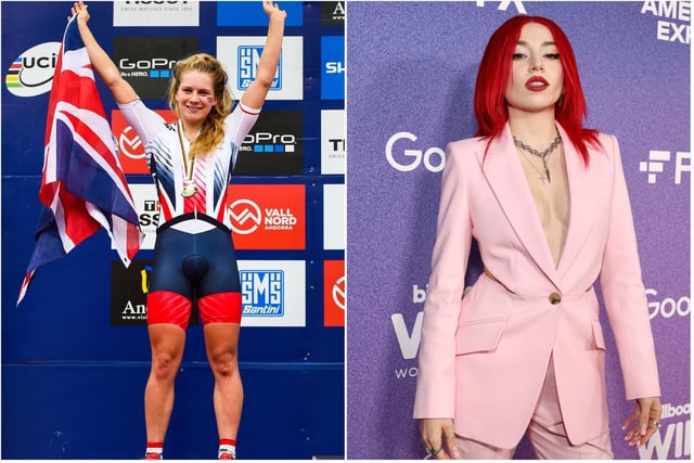 Joint-ninth is Evie and Ava (19) - the names of British cyclist Evie Richards and 'Sweet but Psycho' American-Albanian singer-songwriter Ava Max.