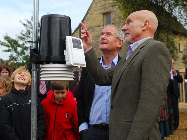 Sir Patrick during the 2009 visit.