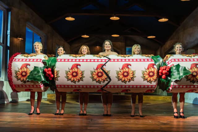 Tanya Franks (third left) and the Calendar Girls cast