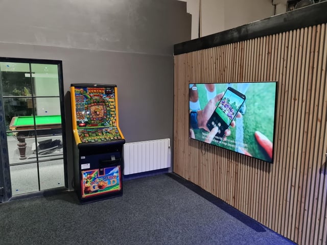 Inside the Ortongate Sportsbar and Fanzone at the Ortongate Centre, Peterborough