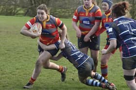 Action from Peterborough Ladies v Bedford. Photo: David Lowndes.